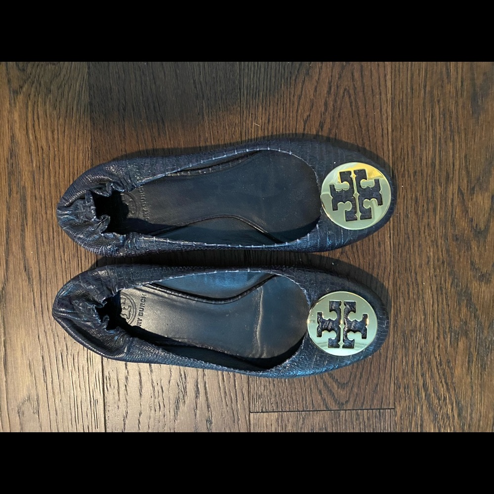Tory Burch Reva Flat- Navy